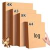 A4 300g Thick Kraft Paper for DIY Projects, Binding, and Printable Covers