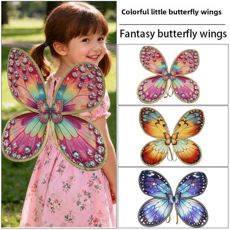 Kids Dress Up Angel Wings Fabric Material For Birthday And Themed Party Photoshoot