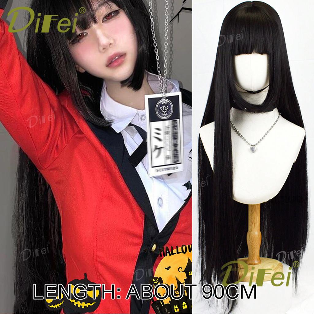 Platinum Blonde Straight Synthetic Cosplay Wig Straight Hair Wig With Straight Bangs Suitable For Women Halloween Christmas Wear