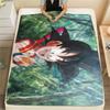 Goku Rest Time Cozy Flannel Blanket, Attractive Printed Cover for Home Decor, Picnic and Short Journey.-TING