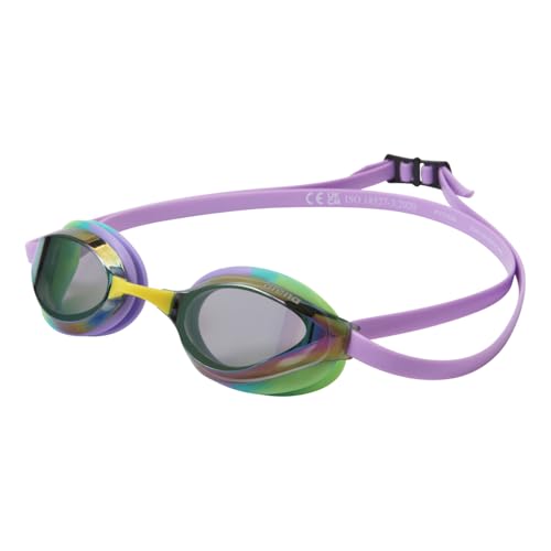 ARENA WORLD AQUATICS (World Aquatics Federation) Approved Swimming Goggles (AS6SGG25U) for Competitive Swimming, Unisex, One Size Fits Most, Mirrored