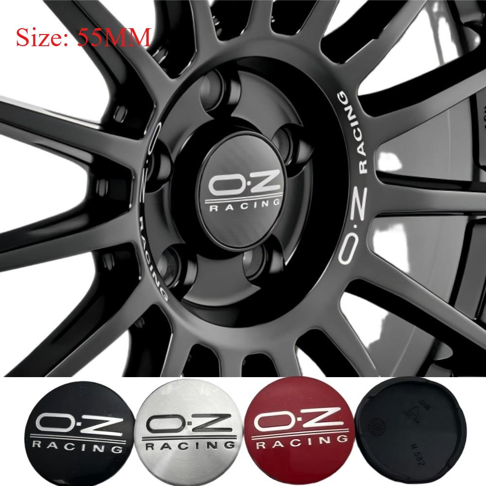 4pcs 55mm OZ O.Z Racing Logo Emblem Badge Car Wheel Center Caps Wheel Hubcaps Rim Hub Dust Cover Fit for OZ M582 JJHVYU6 Car Accessories