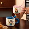 Cartoon Animal Ceramic Mug Girl Heart Cup for Girlfriend Birthday Gift Water Cup Office Home Breakfast Cup