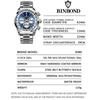 Neue Herren Quarzuhren Luxus Chronograph 30M Wasserdichte Armbanduhren Herrenuhr Reloj Hombre