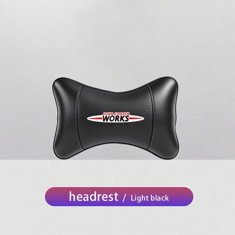 Car Headrest Auto Breathable Seat Neck Pillow Accessories For MINI WORKS One Cooper JCW R60 R59 R58 R57 R56 R55 R53 R52 F55 F56.