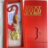 God of Wealth Pure Gold 999 Keychain Pendant - Year of the Horse New Year Ornament Gift