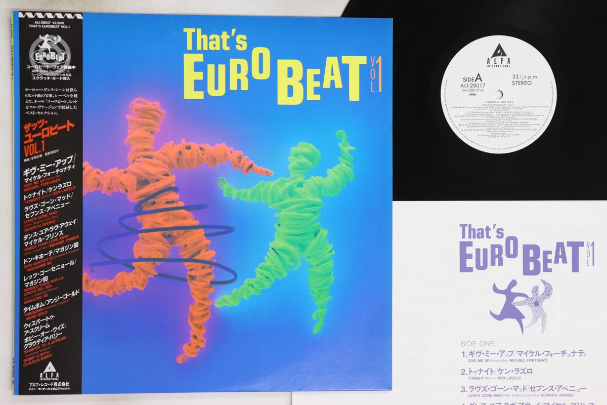 

LP Record VARIOUS - That s Eurobeat Vol. 1 ALI28017 ALFA 1986 Japan Obi Dance & Electronica Used