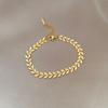 Dongmen Personalized Minimalist Wind Leaf Personalized Chain Bracelet Female Retro Girlfriend