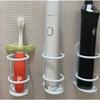 Wall Mounted Electric Toothbrush Holder Self Adhesive ABS Food Grade Ventilated Quick Drying Razor Holder Bathroom Organizer Bla