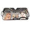 Car Sun Shade Windshield Bengal Cat Driver, Shocked Funny Cat Car Front Window Sunshades Cover, Keep Vehicle Cool UV