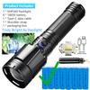 Most Powerful High Power Led Flashlight Use XHP360 Rechargeable Led Strong Light Torch Zoom Outdoor Lantern for Hunting