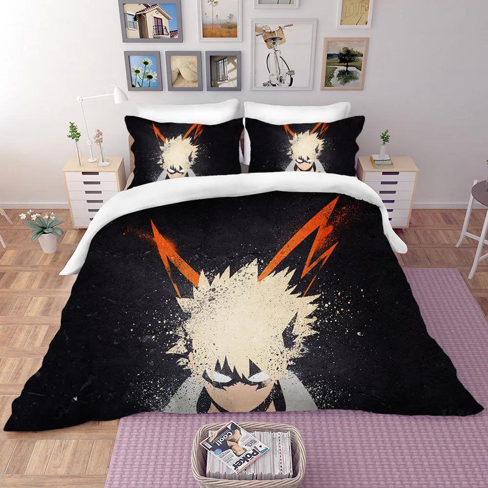 Anime Bedding Set My Hero Academia Quilt Duvet Cover Sets No Sheet Home Decor Single Queen King Size Gift Cute Kids Cartoon