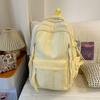 Schoolbag1011 new corrugated plaid backpack niche design sense versatile student schoolbag large capacity casual backpack