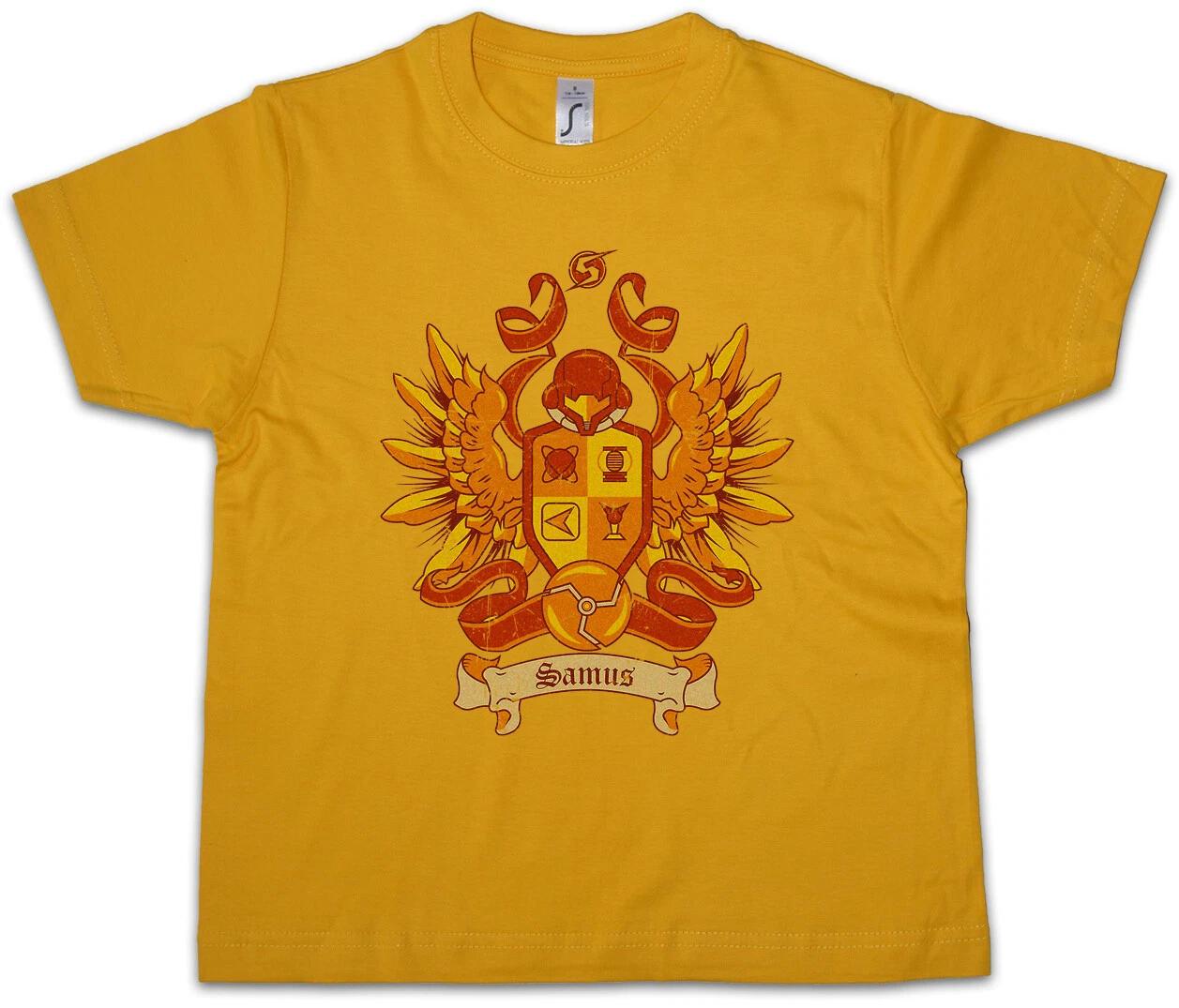 SAMUS SPRITE Kids Boys T-Shirt Samus Game Aran Ridley Metroid Shooter Retro- 150