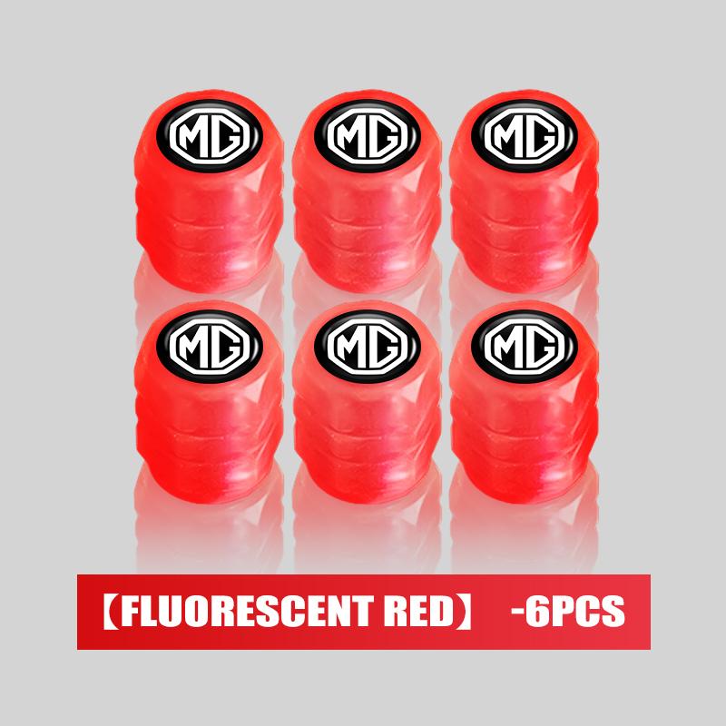 For MG Luminous Tire Valve Cap Car Wheel Hub Glowing Cover Auto Accessories RX5 RX8 350 550 6 3 5 7 ZR ZS HS GS GT Hector wue1