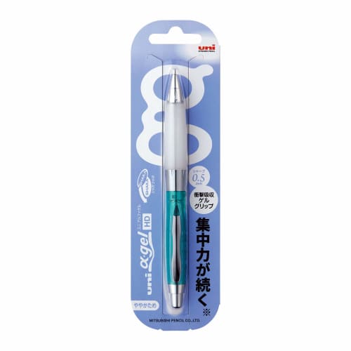 Mitsubishi Pencil Mechanical Pencil Uni Alpha Gel Slightly Hard 0.5 Chrome Green M5618GG1PC.6