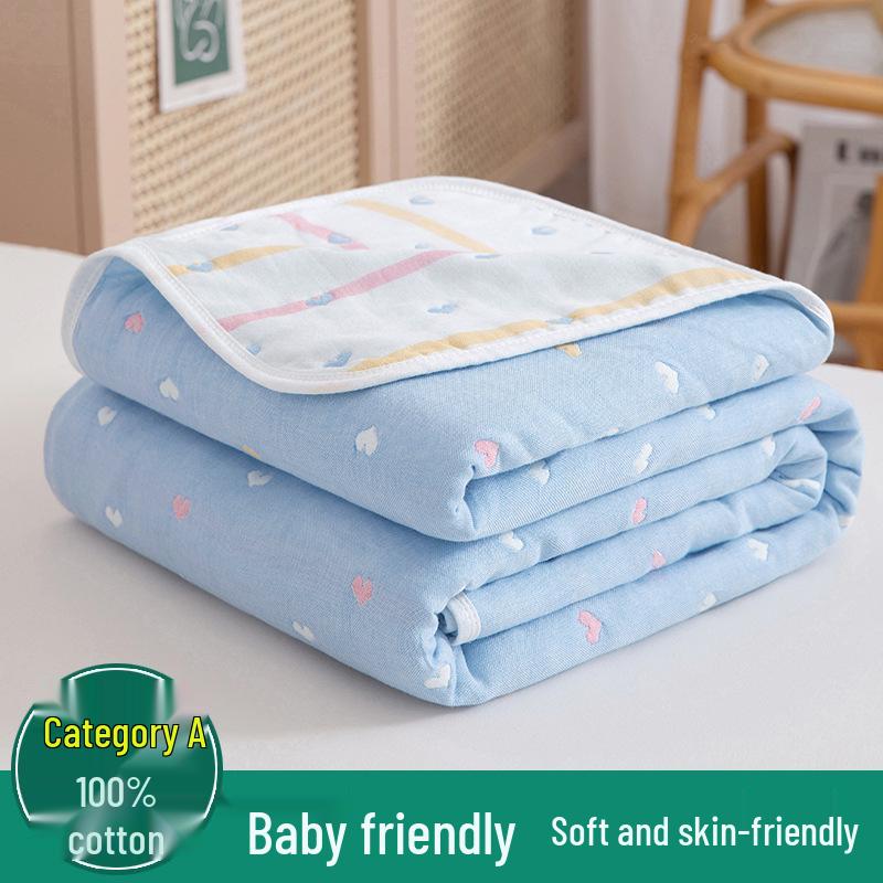 Six-Layer Pure Cotton Gauze Blanket for Summer – Baby Nap & Child's AC Cover, Gift