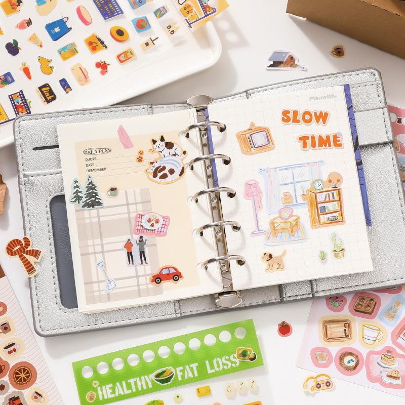 3. 32-Sheet Creative Mini Label Sticker Book, Decorative for Notebook Marking & Journal Layouts