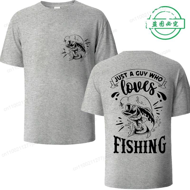 Fishing T Shirt Men Summer Fashion T-shirt Men's Fish Fisherman Funny Tops Fashion Tees Homme Brand Unisex Casual Tee Clothes