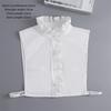 Detachable Fake Collar White Black Stand Collar Vintage Removable Half Shirt  Women