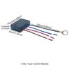 Touch Dimmer Switch 2 Pack, 3 Way Touch Sensor Dimmer, Touch Lamp Control Module, Replacement Sensor with 3 Levels Dimming Function, Fit Dimmable LED,