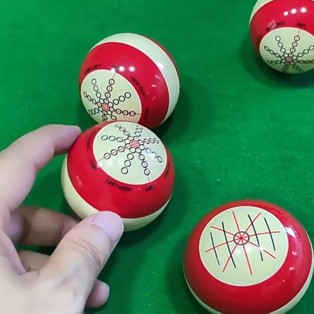 Red White Resin Billiard Training Cue Ball Pool Cue Ball Practice Training Artifact