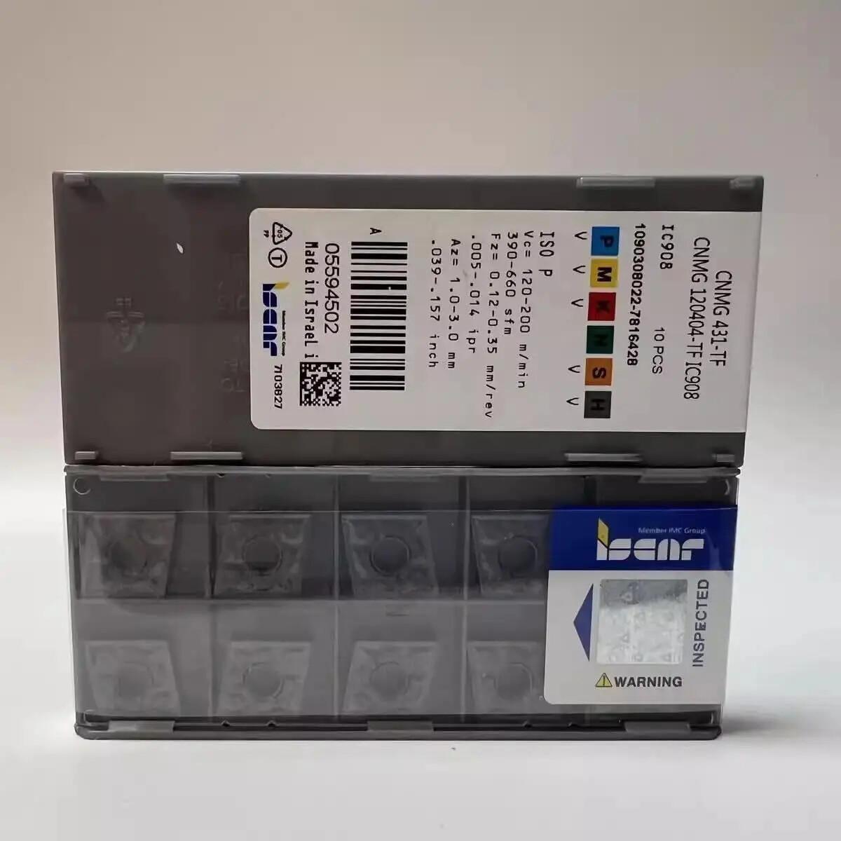 

ISCAR / CNMG120404-TF IC908 /Industrial indexable carbide inserts 10 Pcs