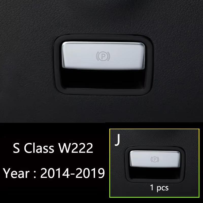 Painel de Porta-Copos da Console Central Estrutura da Alavanca de Câmbio Capa Decorativa Acessórios de Decoração Para Mercedes Benz Classe S W222 S320 S350