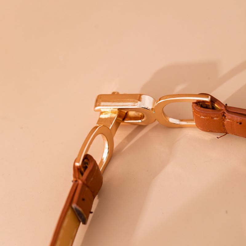 Versatile Women's Thin Leather Waist Belt - Trendy Fashion INS Style for Dresses and Coats