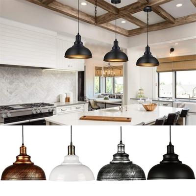 Adjustable Industrial Metal Pendant Light Fixture for Kitchen and Dining Room