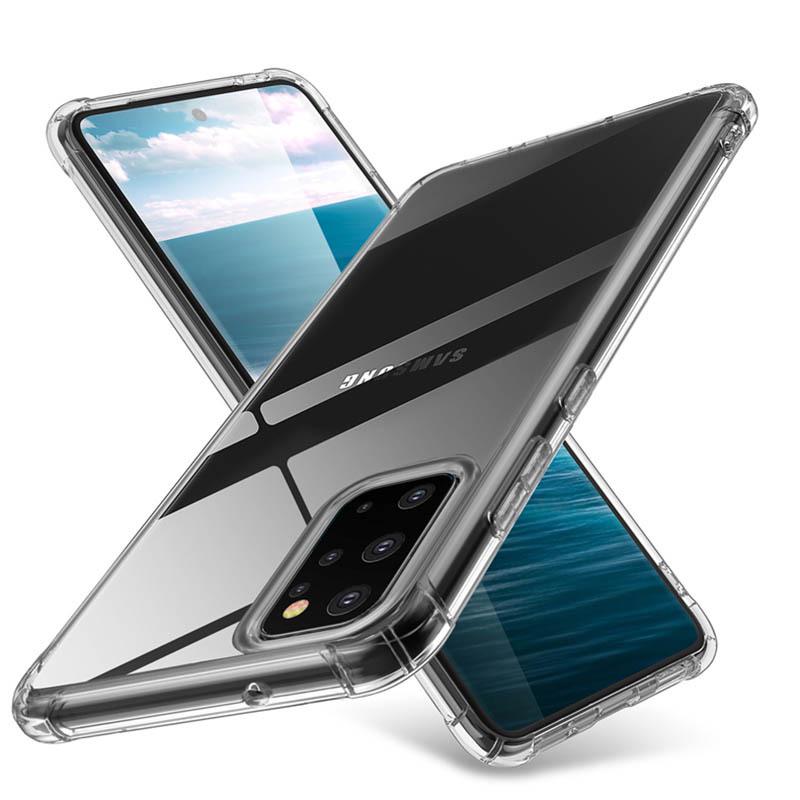 Samsung S23 Case: S30Ultra Transparent Airbag A55 Full Coverage A05S Drop-Proof Thick Soft Cover