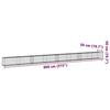 VidaXL Panier gabion avec couvercle 800x50x50 cm fer galvanisé, mur en gabion, mur de soutènement en gabion, clôture en 3295139