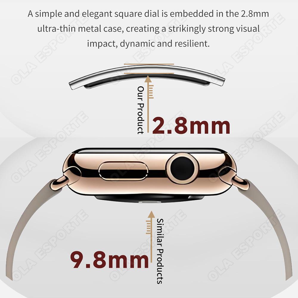 New Fashion Ultra-Thin Smart Bracelet Health Monitor Heart rate Blood Oxygen Sleep Monitoring Multi-Sport Modes Smart Watch