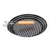 Grilling Skillet Stainless Steel Round Shape Foldable Vegetable Grill Basket for Camping Commercial