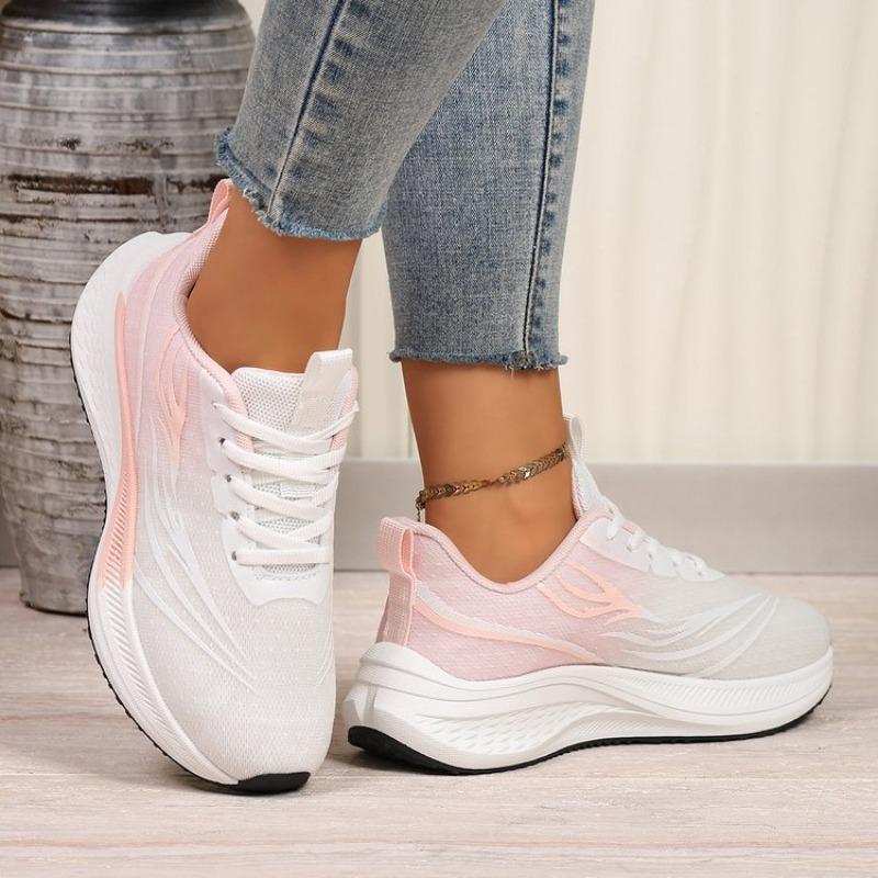Spring 2026 Women's Color Block Casual Comfortable Running Sports Shoes Versatile Breathable Sneakers for Active Women