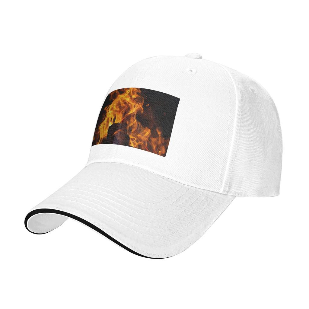 Burning Fire With Sparks Cap Fashion Casual Baseball Caps Adjustable Hat Hip Hop Summer Unisex Baseball Hats Customizable