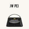 JW PEI Carmen Lock Handtasche 2026 Neue Damen Umhängetasche Kleine Quadratische Geldbörse Veganes Leder Oberer Griff Schultertasche für den täglichen Weg