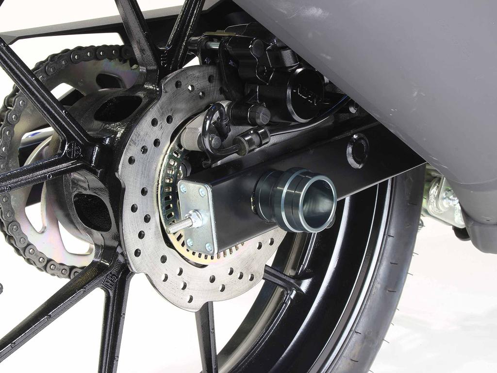 SHFIT UP Motorcycle Goods Rear Axle Slider Long Type M14 GSX-R125 Gun Metal 400013-09