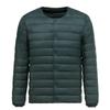 New Light and Thin Down Jacket Men's Round Neck Variable Neck Liner Down Jacket Medium Green Inner Guarantee