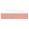 Pocket Spring Mattress for Children Medium Firmness Pink 80 X 160 Cm Velvet