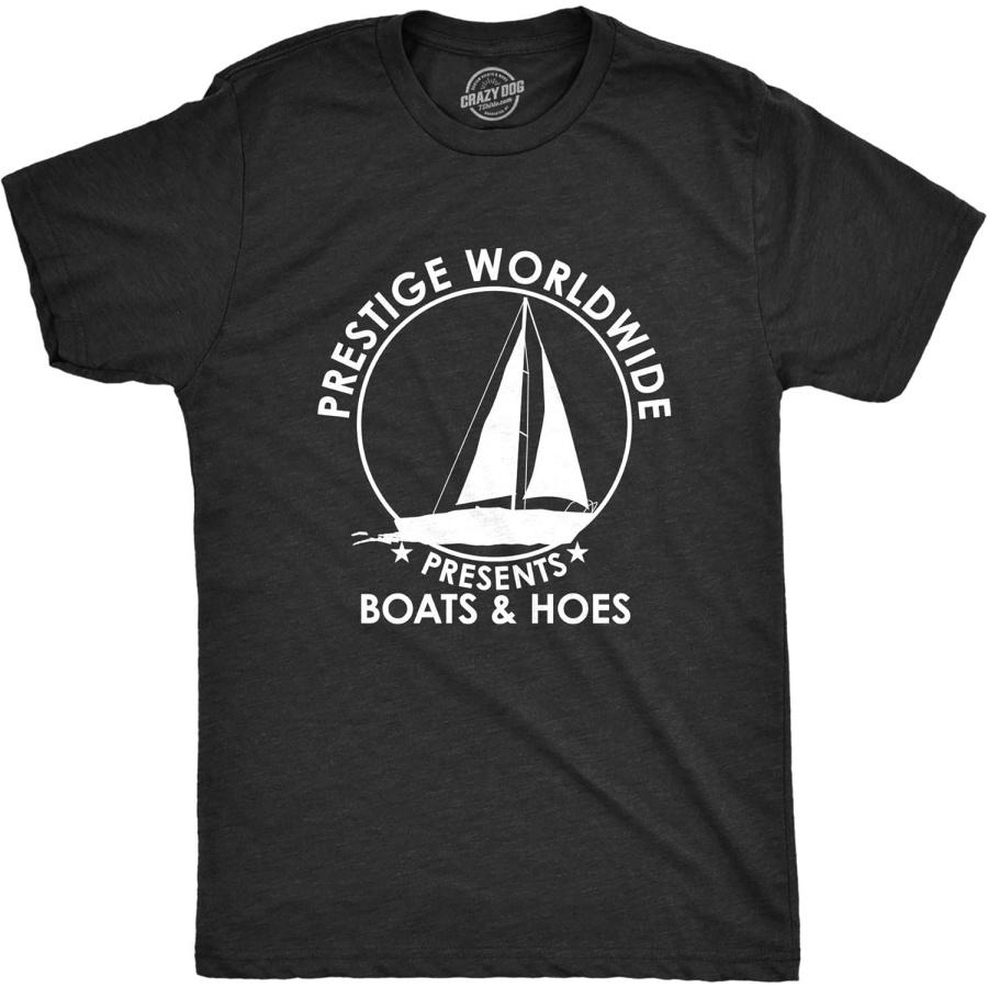 Crazy Dog Mens T Shirt Prestige Worldwide Boats and Hoes Funny Movie Quote Tee XXXXXL разноцветный