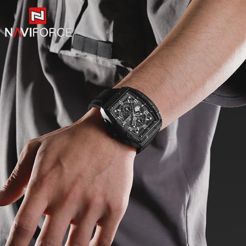Creative Barrel-Shaped Small Dial Men Wristwatch Waterproof Quartz Watches Chronograph Date Display Reloj Hombre