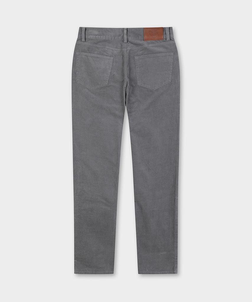 BROOKS BROTHERS Slim Fit 15W Corduroy 5-Pocket Pants (Grey) (Bbpcmm4767Wew)