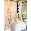 1pc Bedroom Door Hanger Rack Dormitory Wardrobe Hook for Hanging Clothes Bags Hats Wall-Mounted Plastic Storage Organizer
