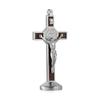 Fashion Car Ornament Metal Wood Jesus Cross Crucifix Auto Interior Dashboard Decoration Christian Jesus Ornaments Accessories