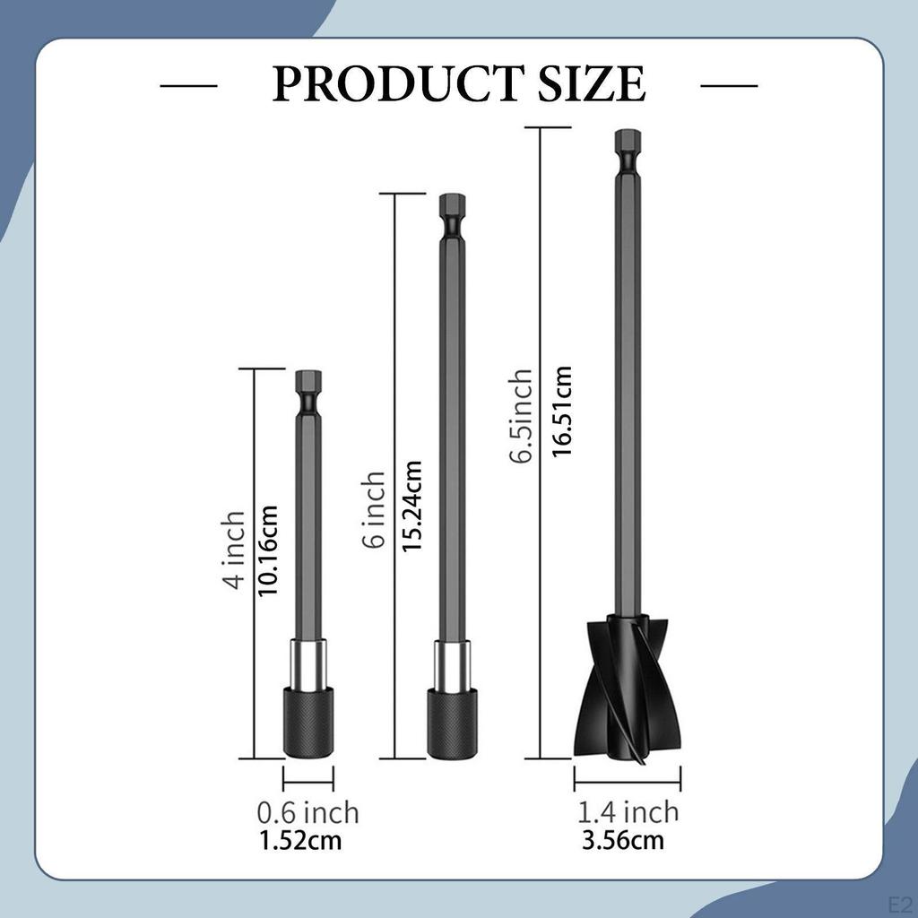 Epoxy Resin Mixer Paddles Mixing Accessories Sturdy Stirring Rods Drill Attachment for