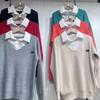 Fake Two Piece Knitted Sweater Tops Women Fashion Long Sleeve Plus Size Sweater Shirt Solid Base Pullovers