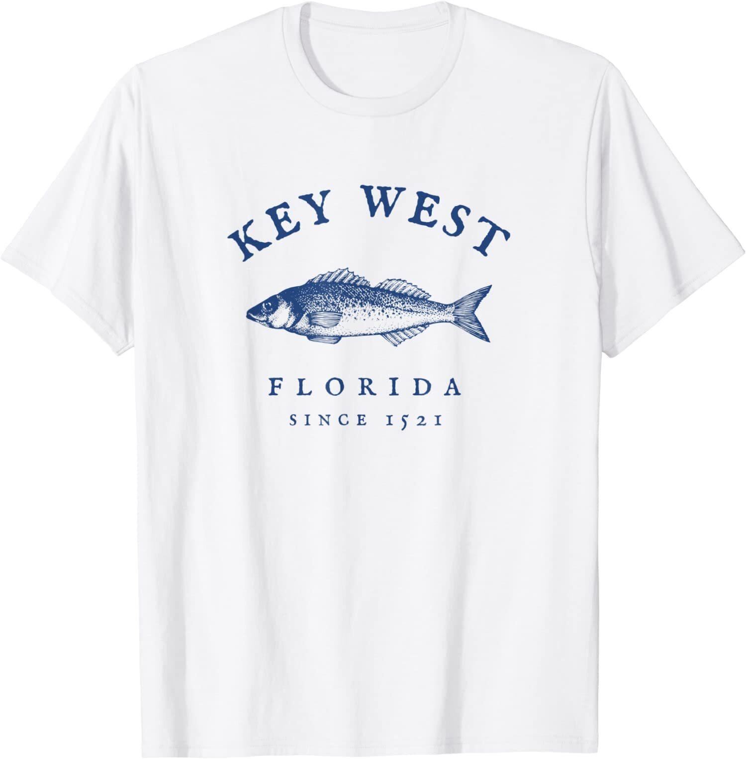 NEW LIMITED Key West Florida Vintage Fishing T-Shirt M
