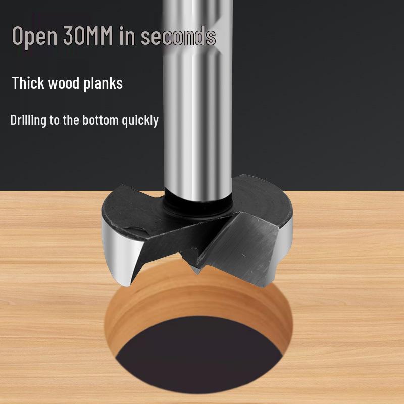 5-Piece Woodworking Hole Opener Drill Set for Plastic and Wood Expansion Hinge Positioning