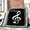 Home Customize Your Name Musicthemed Blankets Soft Cozy Lightweight Allseason Multipurpose Blanket For Picnics Sofas Offices Beds Living Rooms Perfect